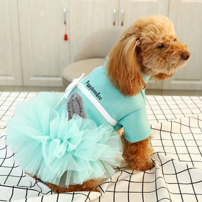 Luxurious Sniffany Blue Dog Dress