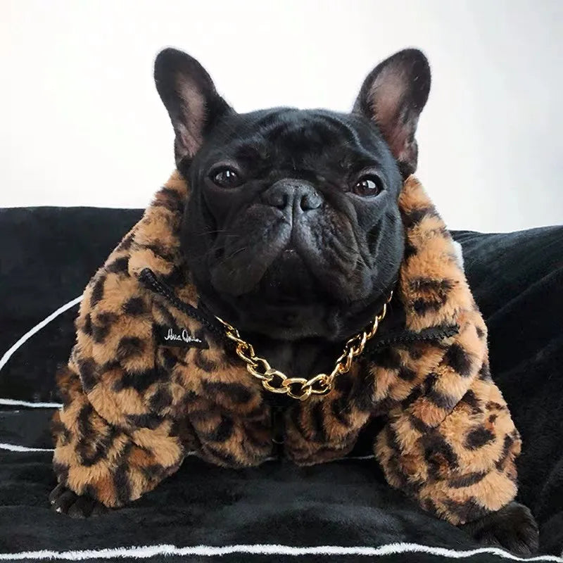 Leopard Print Pet Jacket