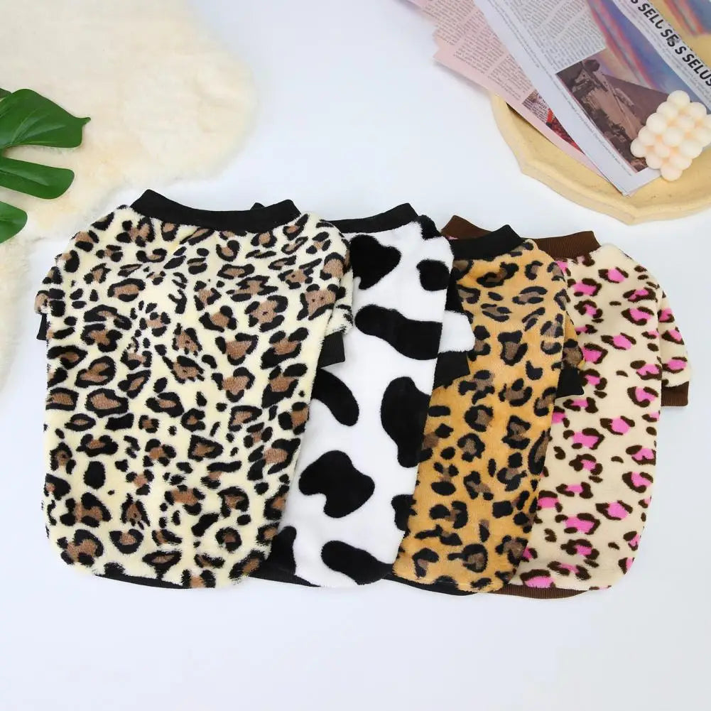 Luxury Leopard Print Dog Dress