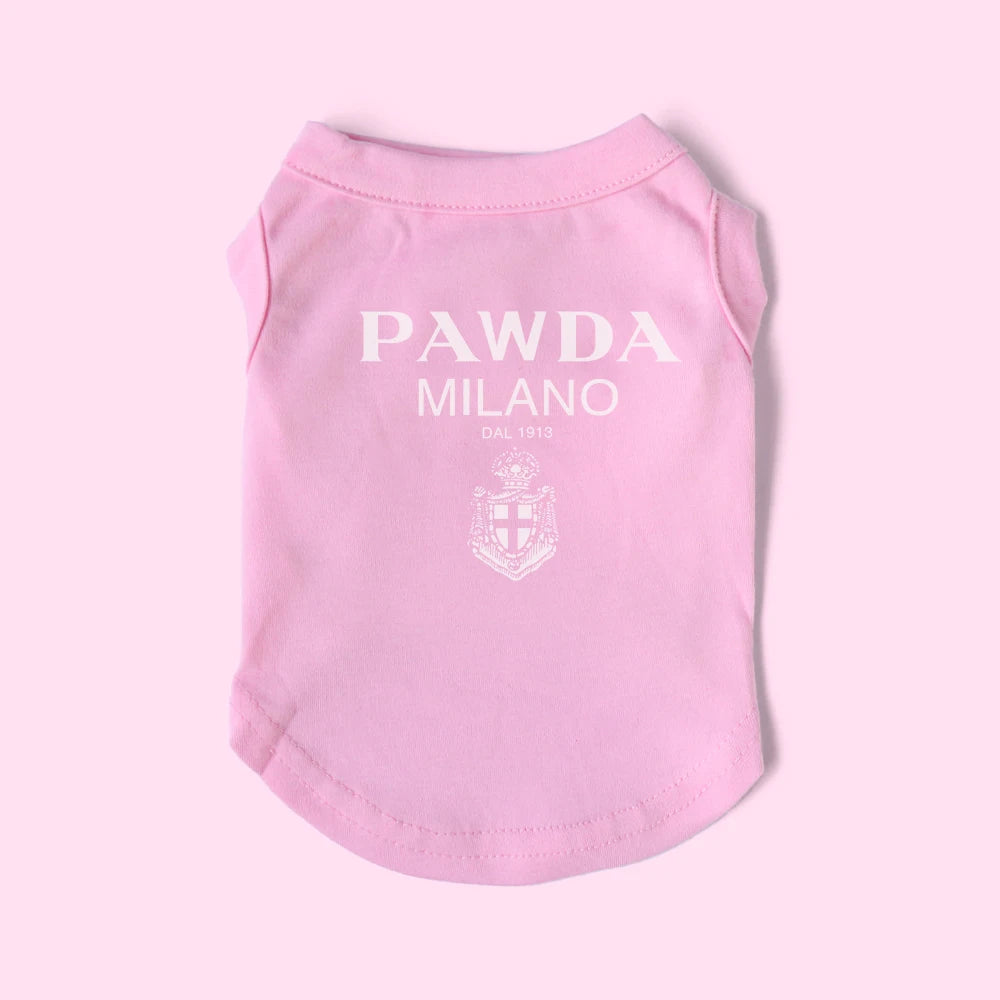 Luxury Pink Pawda Dog T-shirt