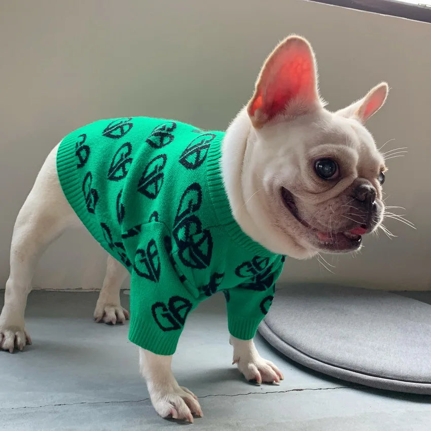 Luxury Tiger Pattern Cotton Dog Jumper