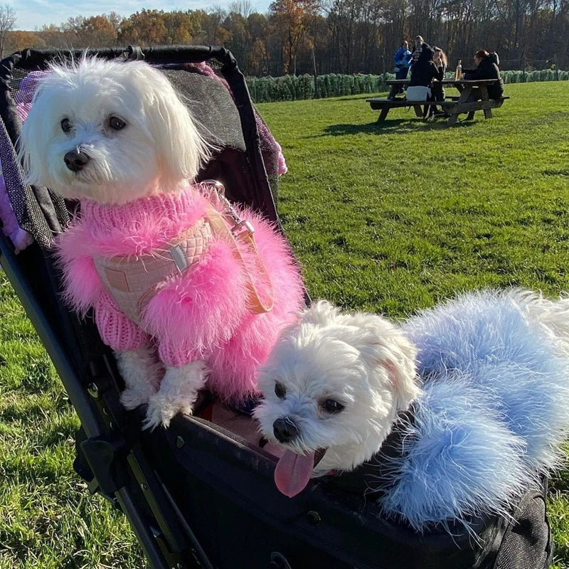 Luscious Faux Fur Couture Dog Coat