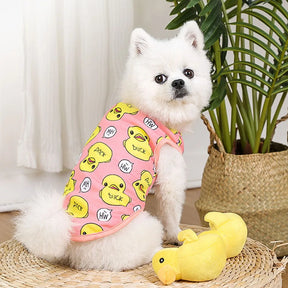 Couture Stylish Duck Print Dog Top