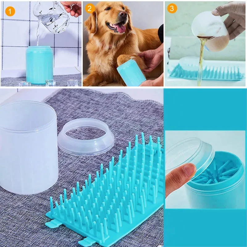 Pet Paw Cleaner Silicon Brush Pad