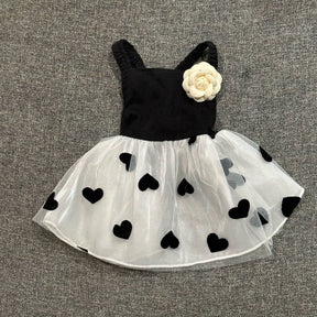 Chanel Inspired Black and White Dog Dress