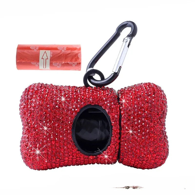 Crystal Diamante Rhinestone Poop Dog Bag